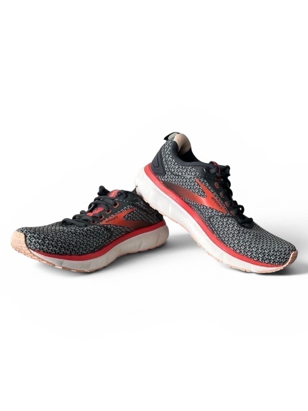 Brooks Transmit 3 Women's Running Shoes Size 7 B Medium Gray Ebony Coral